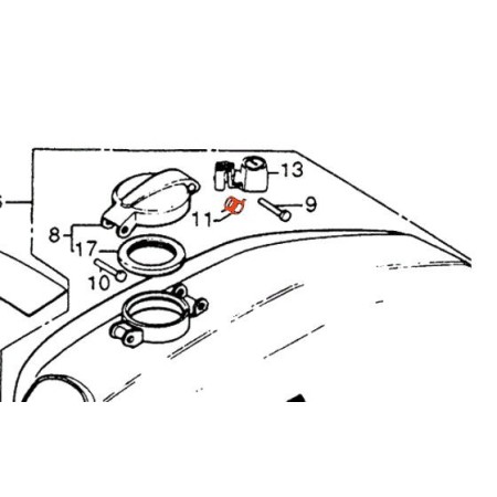 Reservoir - Ressort de Bouchon - CB200 - 250 - ... - 500 - ... - CB750