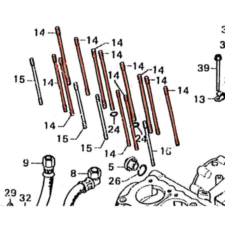 Service Moto Pieces|Moteur - Goujon - (x1) - Bloc Cylindre - N'est plus disponible|Moteur|8,80 €