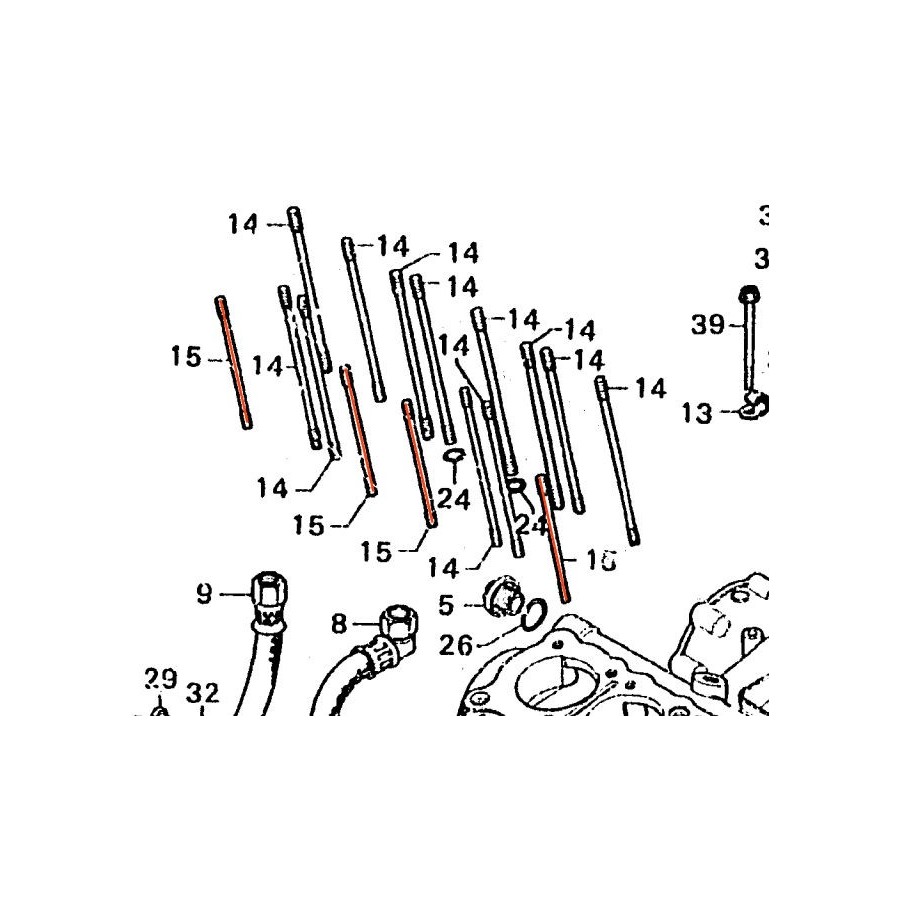 Moteur - Goujon - (x1) - Bloc Cylindre - N'est plus disponible