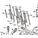 Moteur - Goujon - (x1) - Bloc Cylindre - N'est plus disponible