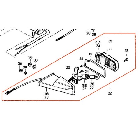 Service Moto Pieces|Clignotant - Arriere Gauche - CX400|Clignotant|110,00 €