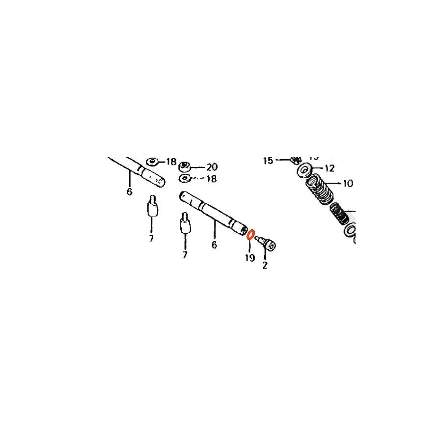 Moteur - Soupape - Joint  - (x1) - ø9.0x1.6 - CB125K....CB650