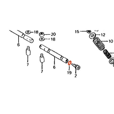 Moteur - Soupape - Joint  - (x1) - ø9.0x1.6 - CB125K....CB650