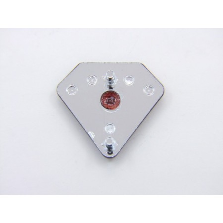Cache Lateral - Embleme - Logo - Triangle/Diamant Rouge - Aile Droite - Honda CB Four