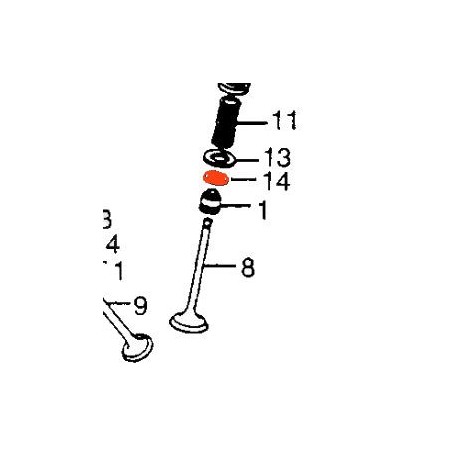 Service Moto Pieces|Moteur - Siege interieur de ressort - |Couvercle culasse - cache culbuteur|2,10 €