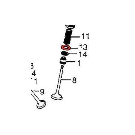 Service Moto Pieces|Moteur - Siege exterieur de ressort - |Couvercle culasse - cache culbuteur|3,56 €