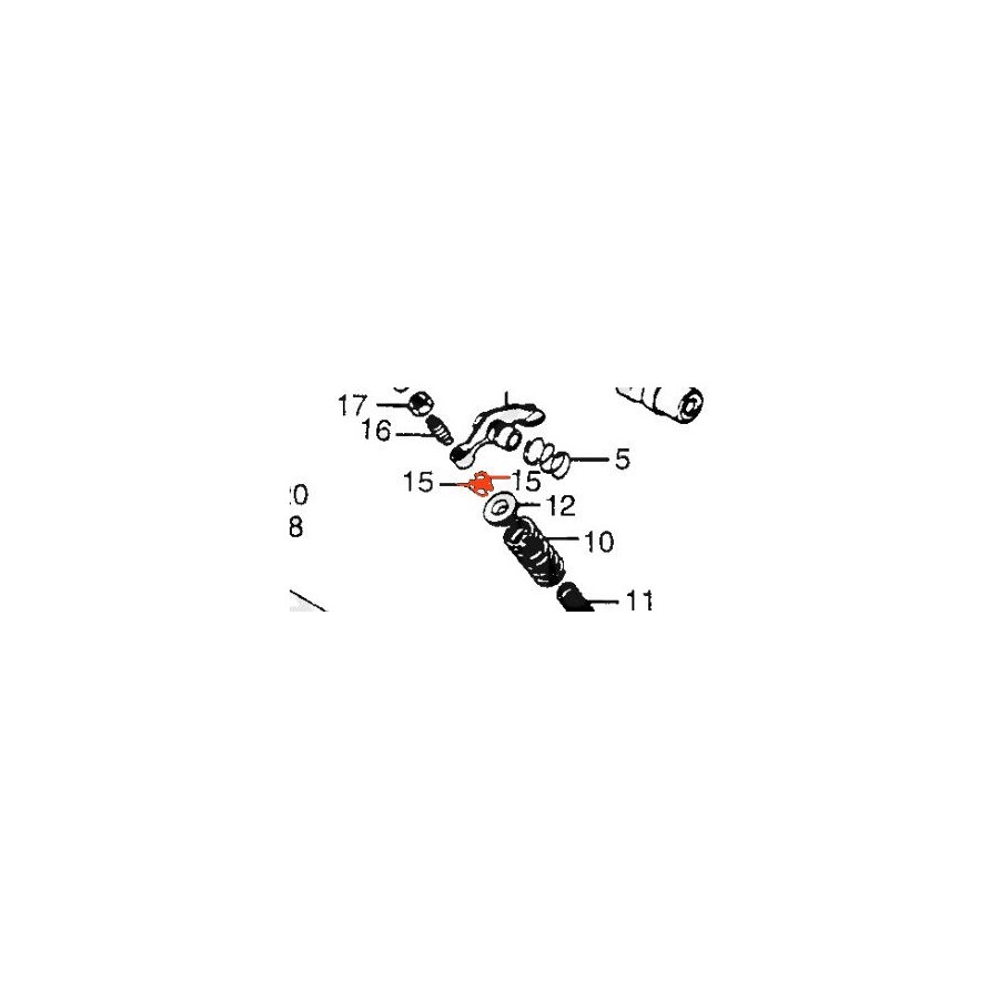 Service Moto Pieces|Moteur - soupape - Guide - joint - (x1) - CB450K - CB500T|Couvercle culasse - cache culbuteur|11,80 €