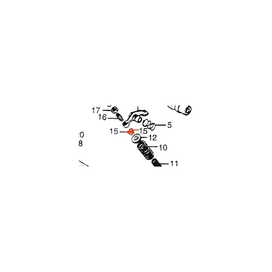 Moteur - Soupape - 1/2 lune de montage - (x1) - CB400 - ... - CB650 - ...... Moteur - Soupape - 1/2 lune de montage - (x1) - CB400 - ... - CB650 - ......