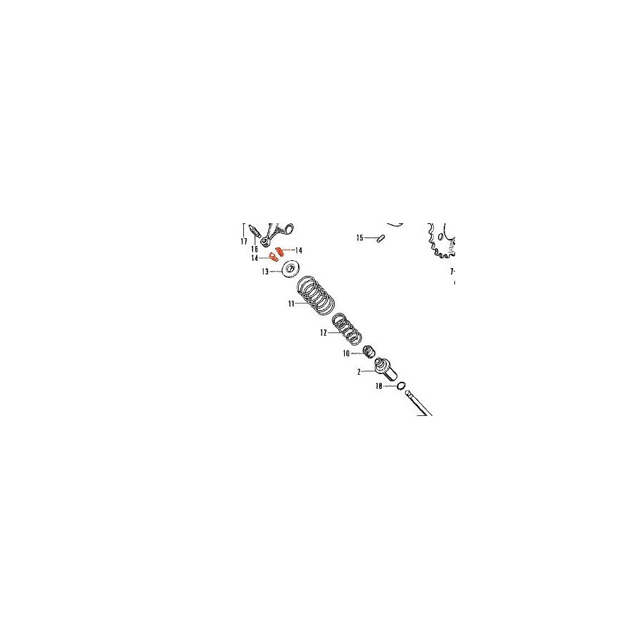 Moteur - Soupape - 1/2 lune de montage - (x1) - CB125 K Moteur - Soupape - 1/2 lune de montage - (x1) - CB125 K