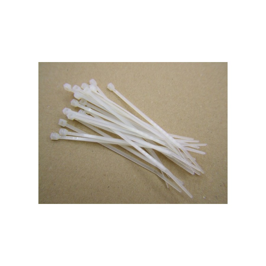 Serre Cable - Rilsan - Serflex - collier de serrage - Blanc - 3.6x200 mm (x100)