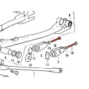 Bras oscillant - Vis de tension de chaine - (x1) - M7 x45mm