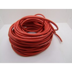 Bougie - cable PVC ø 7mm -  Rouge - 1metre - fil de bougie