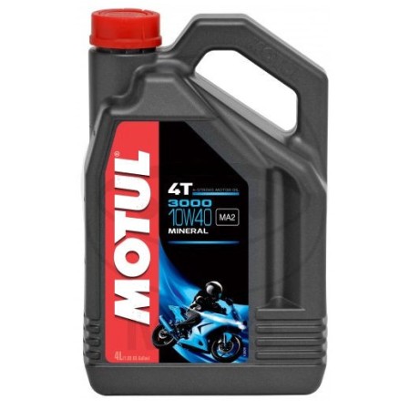 Service Moto Pieces|Huile -Moteur - MOTUL 3000 -  Minerale - 10W40 - 4 Litres|Huile Minerale|74,21 €