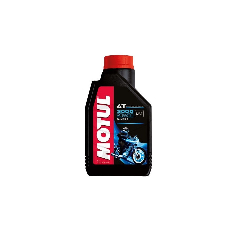 Huile moteur - MOTUL 3000 -  Minerale - 20W50 - 1 Litre