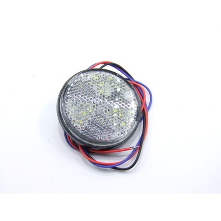 Service Moto Pieces|Feux - Position / recul - Catadioptre Blanc LED - ø60 mm|Catadioptre|5,90 €