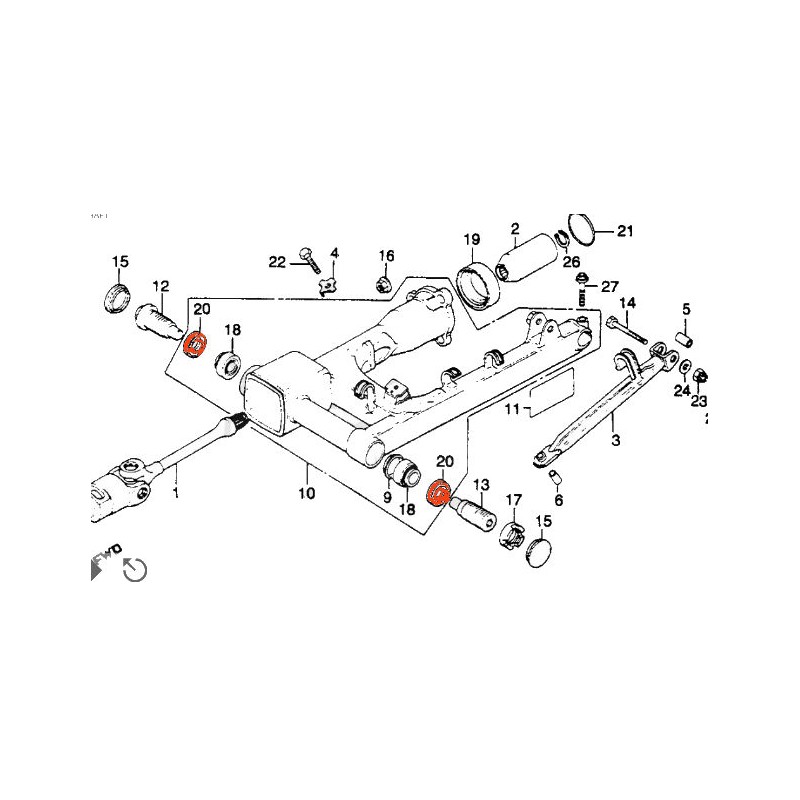 Service Moto Pieces|Bras oscillant - Joint Spy - 24x40x5mm - (x1)|bras oscillant - bequille|8,30 €