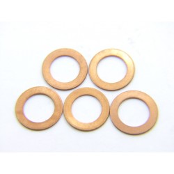 Rondelle plate - cuivre - ø10 x22 x1.5 mm  - (x5)