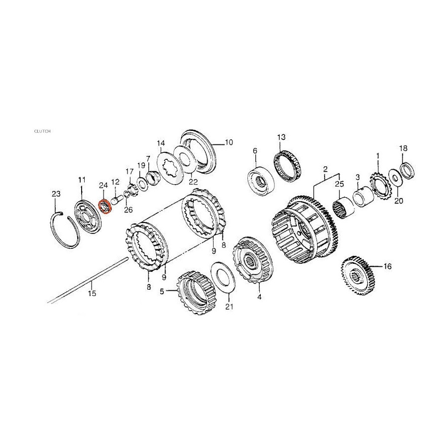 Service Moto Pieces|Embrayage - Ressort - EBC - (x6) - CM125, ..., XL125, .., VF500, CB550, CB650, ....|Mecanisne - ressort - roulement|18,90 €