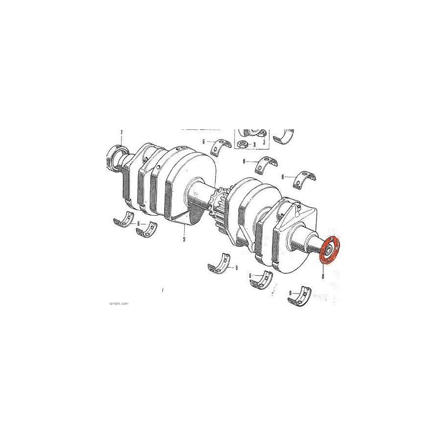 Moteur - Joint Spy - Vilebrequin - (x1) - 30x45x8 - CB/CM/CBX 250/400/550/650