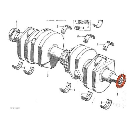 Moteur - Joint Spy - Vilebrequin - (x1) - 30x45x8 - CB/CM/CBX 250/400/550/650