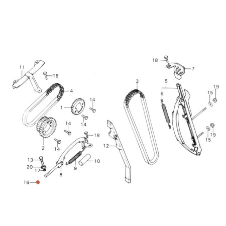 Service Moto Pieces|Distribution - Tendeur - Bouchon d'étanchéïté|Distribution|6,90 €