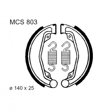 Frein - Machoire - 140x25 - TRW - MCS-803 