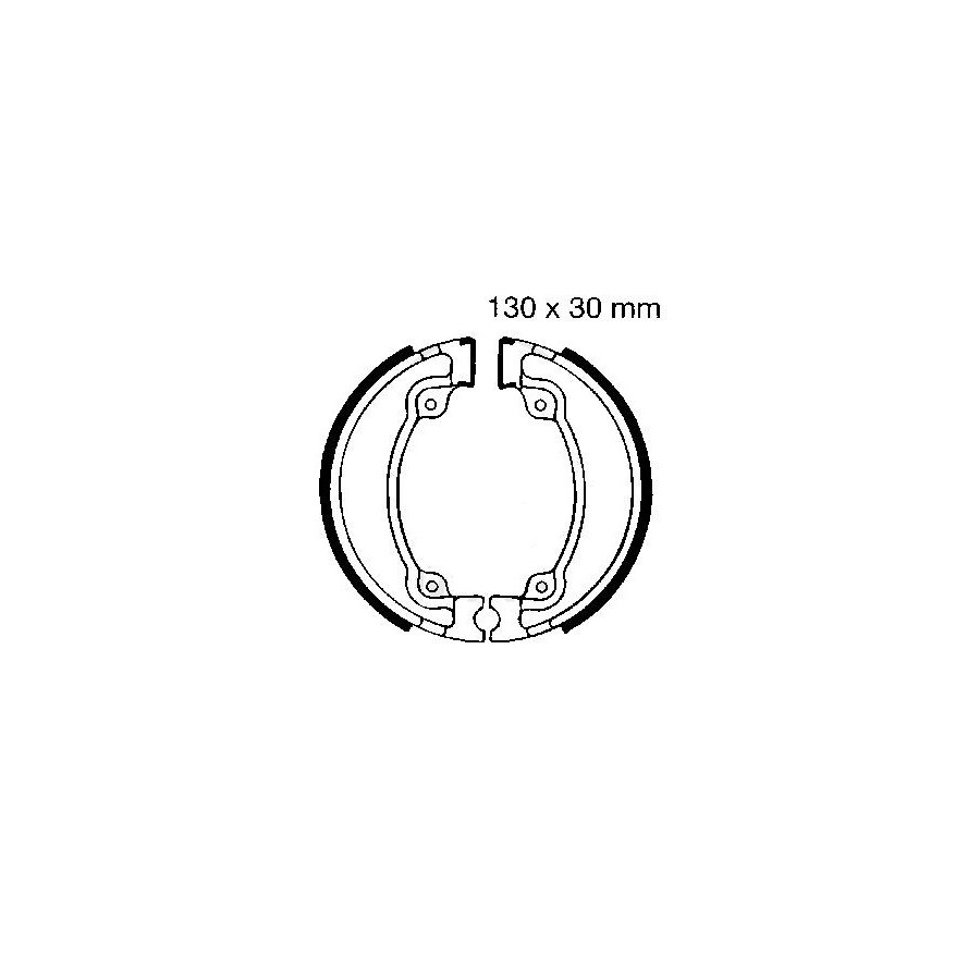 Service Moto Pieces|Frein - Machoires AV/AR - 110x25 - EBC-H303 / TRW-MCS800|Machoire|15,90 €