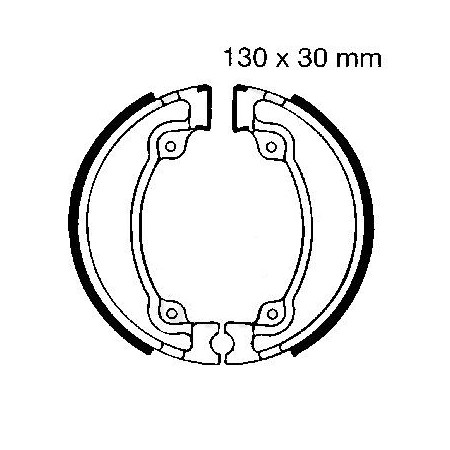 Frein - Machoire - EBC - 130x30mm - H-318 - 43120-429-000