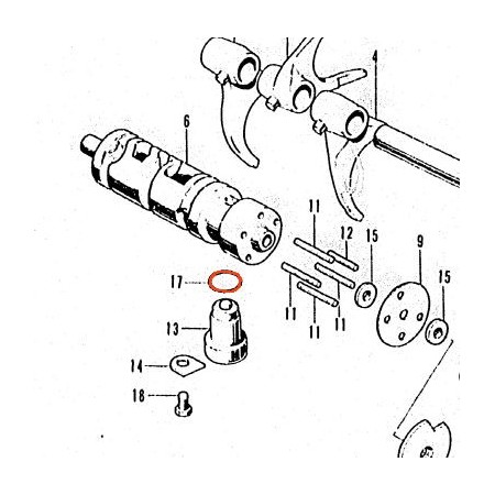 Contacteur point Mort - joint torique - ø 18.00 x3.00 - 91311-044-000