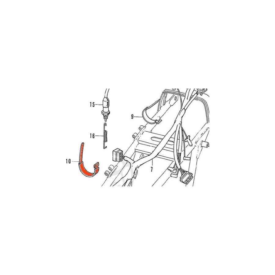 Service Moto Pieces|Batterie - Cache de protection - VFR750 - (RC36) - 1990-1993|Cadre|25,60 €