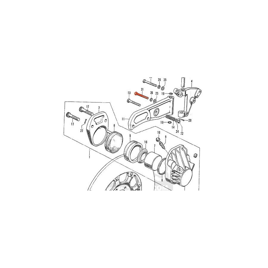 Service Moto Pieces|Frein - Etrier - Avant - Kit refection - ZR-ZZR-GPZ....|Etrier Frein Avant|49,60 €