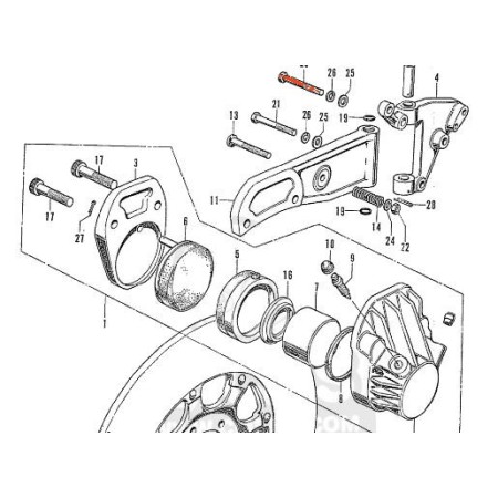 Service Moto Pieces|Frein - Etrier - Vis CHC - M8 x40 mm - Acier Zingué|Etrier Frein Avant|1,80 €