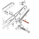 Echappement : axe de fixation arriere