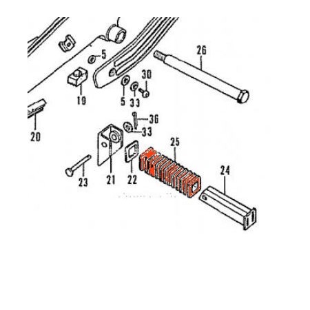 Service Moto Pieces|Cale Pied - Caoutchouc (x2) - CB400/500..750 - 50716|Cale Pied - Selecteur|13,50 €