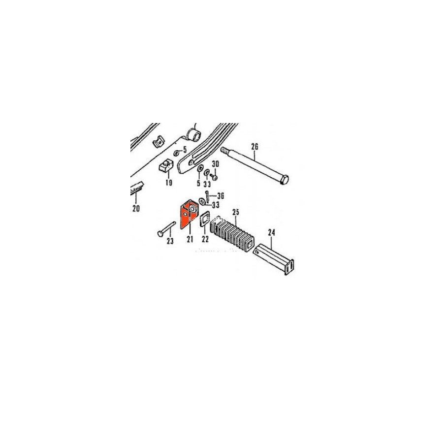 Service Moto Pieces|Cale Pied - Caoutchouc (x1) - CB125j - CB125s - ... - |Cale Pied - Selecteur|15,60 €