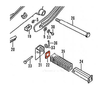 Service Moto Pieces|Cale Pied - Carre - rondelle - |Cale Pied - Selecteur|2,10 €