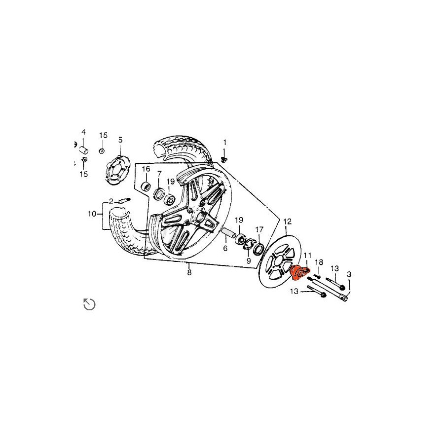 Service Moto Pieces|Frein - Etrier - Avant - kit de reparation - ø30.20mm|Etrier Frein Avant|59,20 €