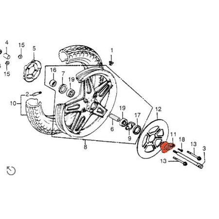 Service Moto Pieces|Roue avant - Mecanisme de Compteur - N'est plus disponible|Cable - Embrayage|138,00 €