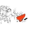 Carter Lateral - GAUCHE - CX500 - Rouge -R-33