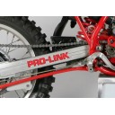 Decoration - "PRO-LINK" 175x2.70mm - rouge sur fond argent - (x2)