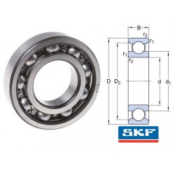 Moteur - Roulement axe - 6008 SKF - chaine primaire - CB750 four