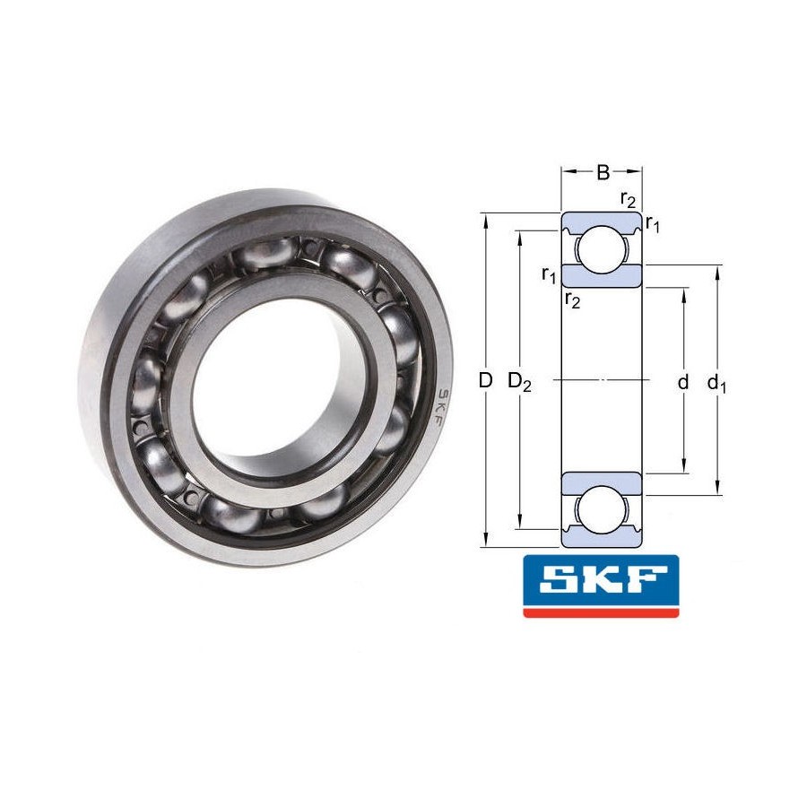 Moteur - Roulement axe - 6008 SKF - chaine primaire - CB750 four