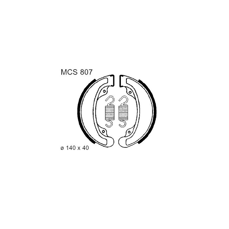 Service Moto Pieces|Frein - Machoire - Arriere - EBC - 130x28 mm|Machoire|26,00 €