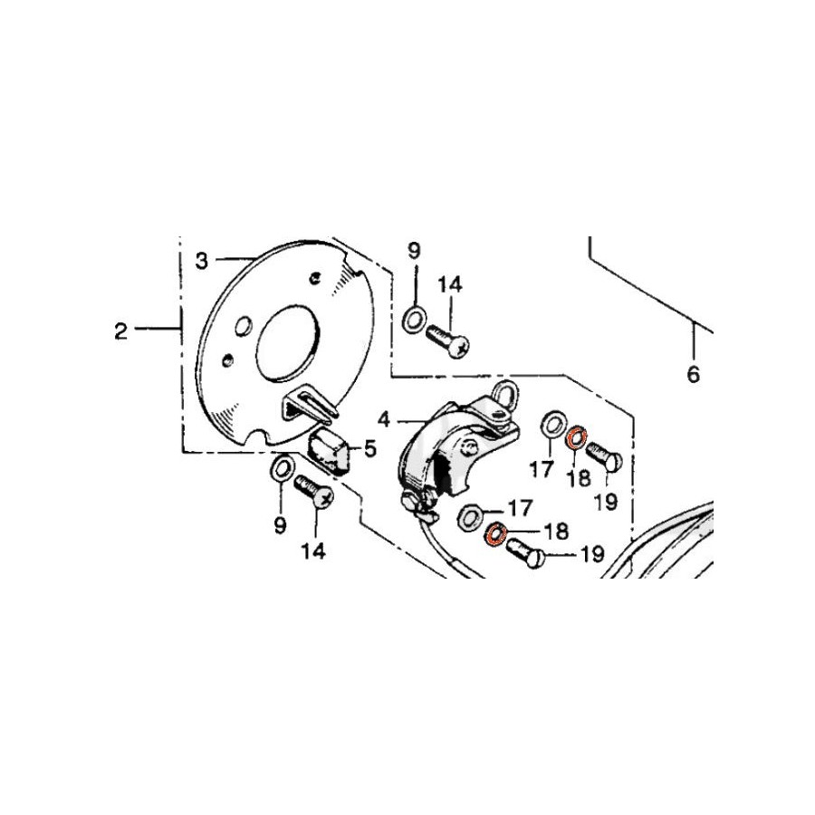 Service Moto Pieces|Rondelle Elastique / Grower - ø 4mm - Inox A2 - (x10) - 94111-04000|Rondelle elastique - DIN 137|2,30 €