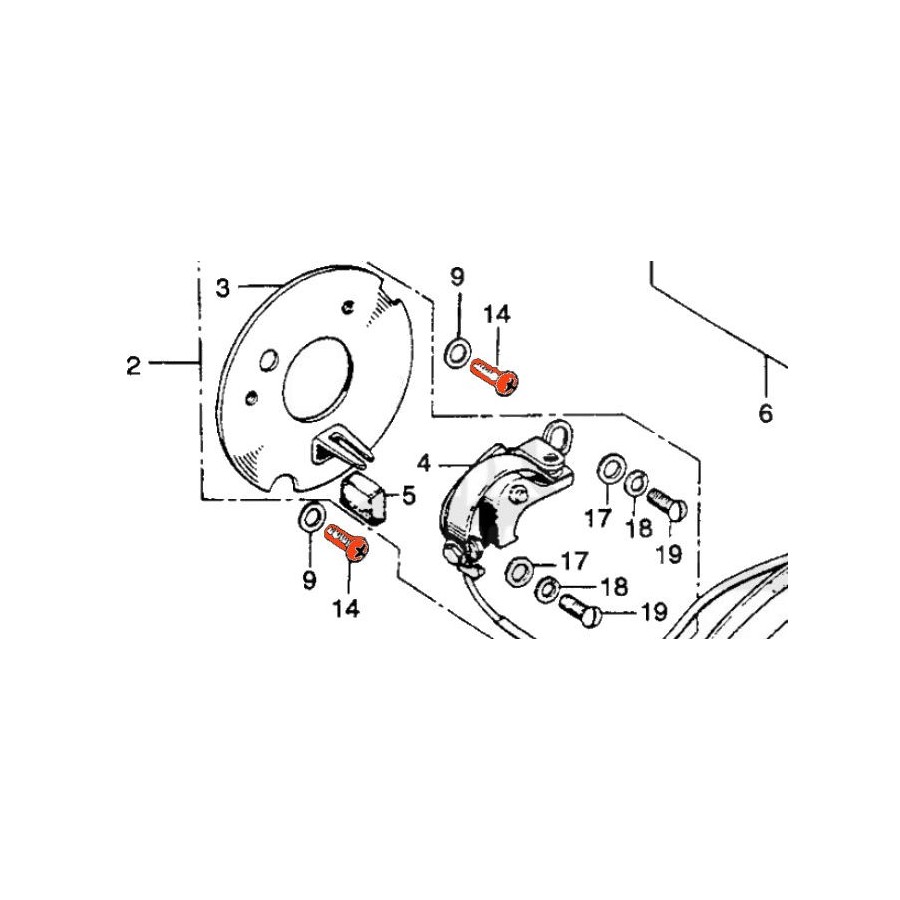 Service Moto Pieces|Cocote - Gauche - Support Levier Embrayage, retroviseur - Noir|1971 - SL 125 K0 - (SL125S)|41,20 €