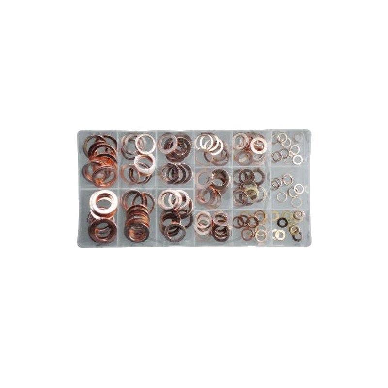 Service Moto Pieces|Rondelle - Plate - cuivre - boite de 150 pcs |Rondelle Cuivre|36,50 €