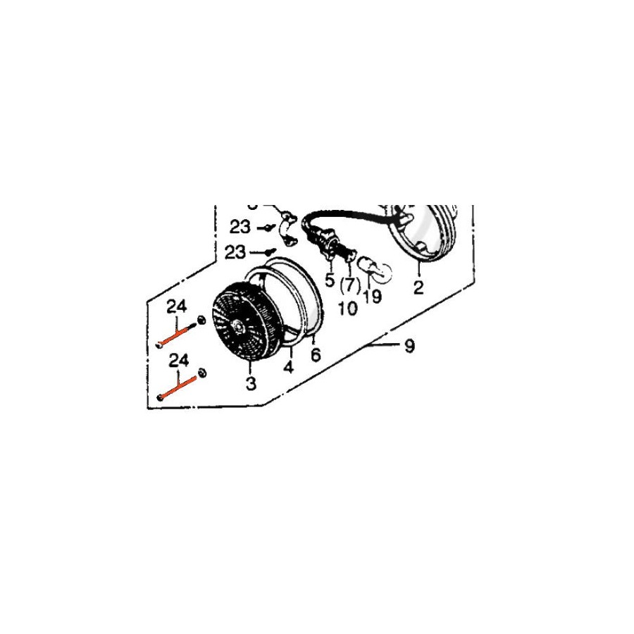 Service Moto Pieces|Clignotant - 6 Volt - (6V) - Chromé - CB50/125 ...|Clignotant|17,80 €