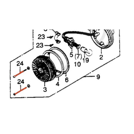 Clignotant -  Vis M4x30 - (x2)