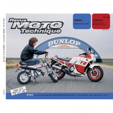 Service Moto Pieces|RTM - N° 069 - ST70 DAX / FZ750 - FZX750 - Revue Technique moto - Version PAPIER|Revue Technique - Papier|39,00 €