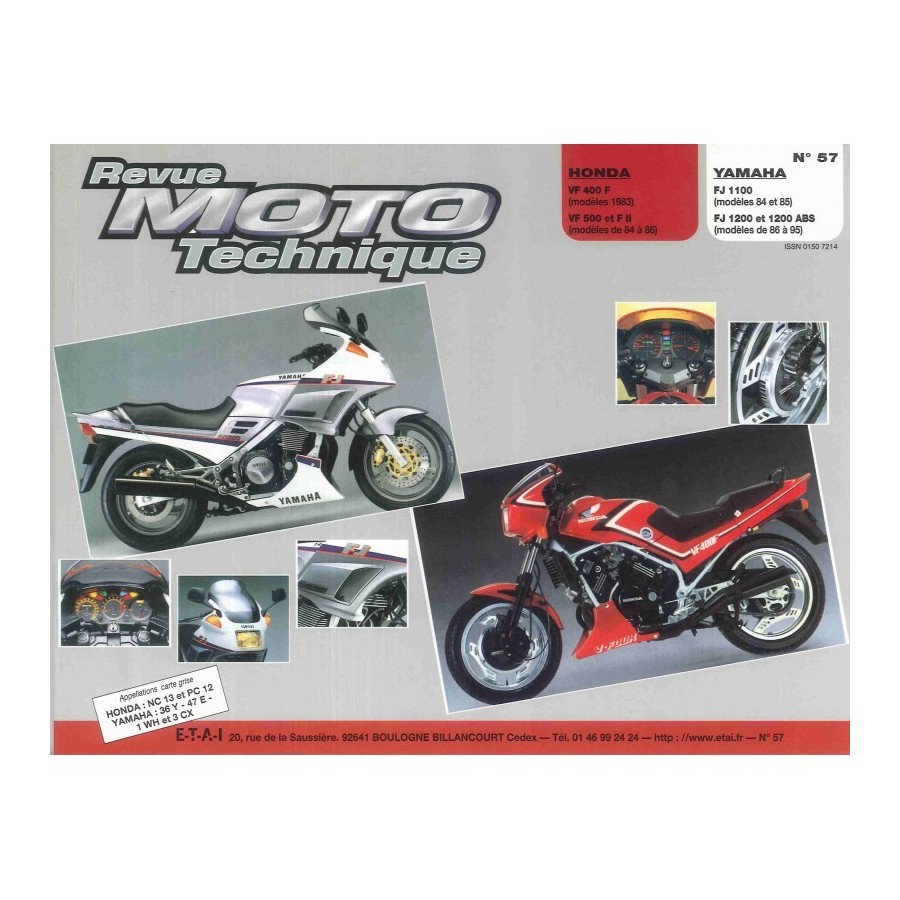 Service Moto Pieces|RTM - N° 009 - Version Papier - ST1100 - Revue Technique moto|Honda|39,00 €